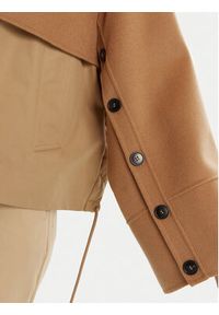Weekend Max Mara Trencz Bazar 2515081041 Beżowy Relaxed Fit. Kolor: beżowy. Materiał: syntetyk, bawełna #3