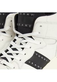 Tommy Jeans Sneakersy Tjw Retro Basket Mc Wl EN0EN02398 Biały. Kolor: biały. Materiał: skóra #3