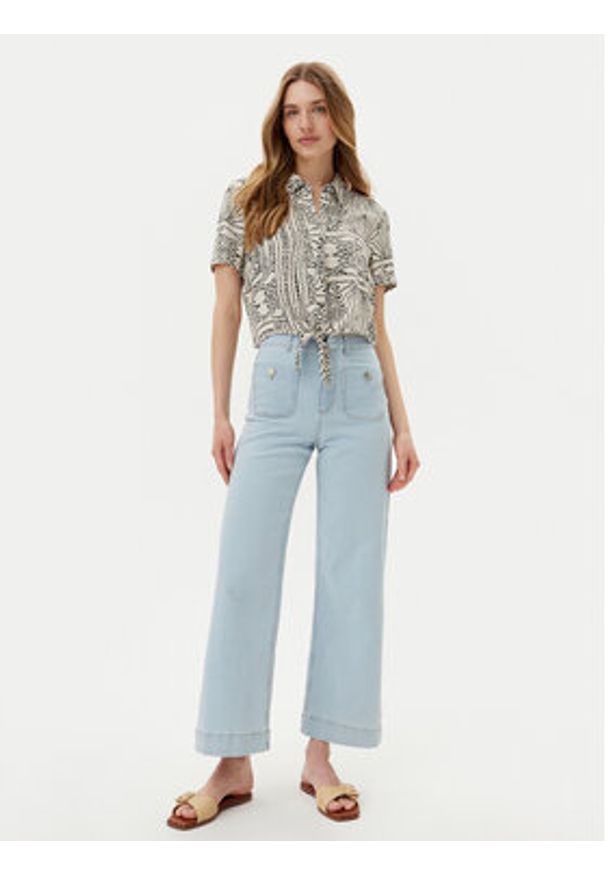 Vero Moda Koszula Menny 10303694 Beżowy Relaxed Fit. Kolor: beżowy. Materiał: wiskoza