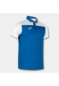 Koszulka polo do tenisa męska Joma Hobby II. Typ kołnierza: polo. Kolor: biały, niebieski, wielokolorowy. Materiał: bawełna, poliester. Sport: tenis #1