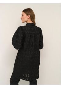 Kaffe Sukienka koszulowa Rina 10506854 Czarny Regular Fit. Kolor: czarny. Materiał: syntetyk. Typ sukienki: koszulowe