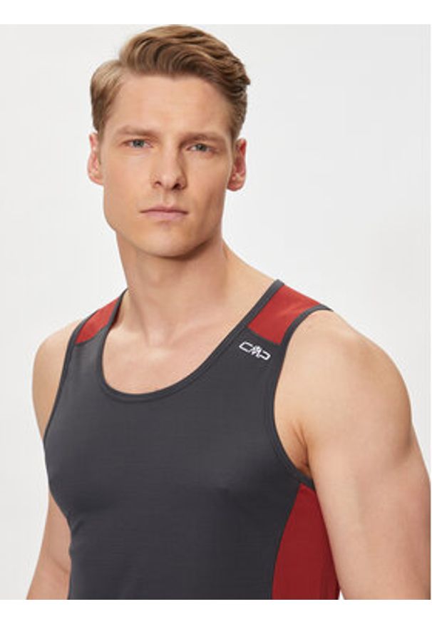 CMP Tank top 33N6697 Szary Regular Fit. Kolor: szary. Materiał: syntetyk