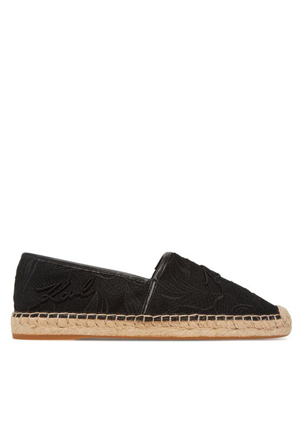 Karl Lagerfeld - KARL LAGERFELD Espadryle Kamini KL80121A Czarny. Kolor: czarny. Materiał: materiał