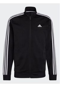Adidas - adidas Bluza Essentials Warm-Up 3-Stripes H46099 Czarny Regular Fit. Kolor: czarny. Materiał: syntetyk #4
