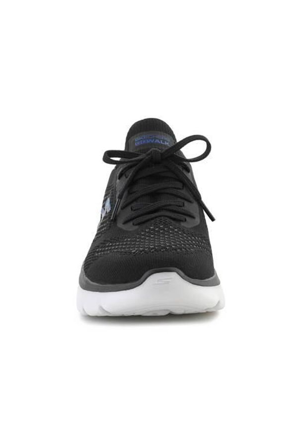 skechers - Buty do chodzenia męskie Skechers 216083BKGY. Zapięcie: sznurówki. Kolor: czarny. Materiał: materiał, syntetyk, tkanina. Szerokość cholewki: normalna. Sport: turystyka piesza