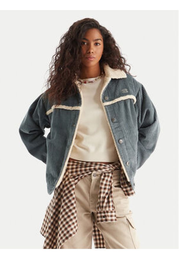 Billabong Kurtka przejściowa EBJJK00163 Zielony Regular Fit. Kolor: zielony. Materiał: bawełna