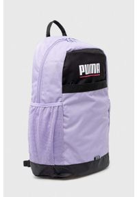 Puma plecak damski kolor fioletowy duży z nadrukiem. Kolor: fioletowy. Materiał: materiał. Wzór: nadruk #4