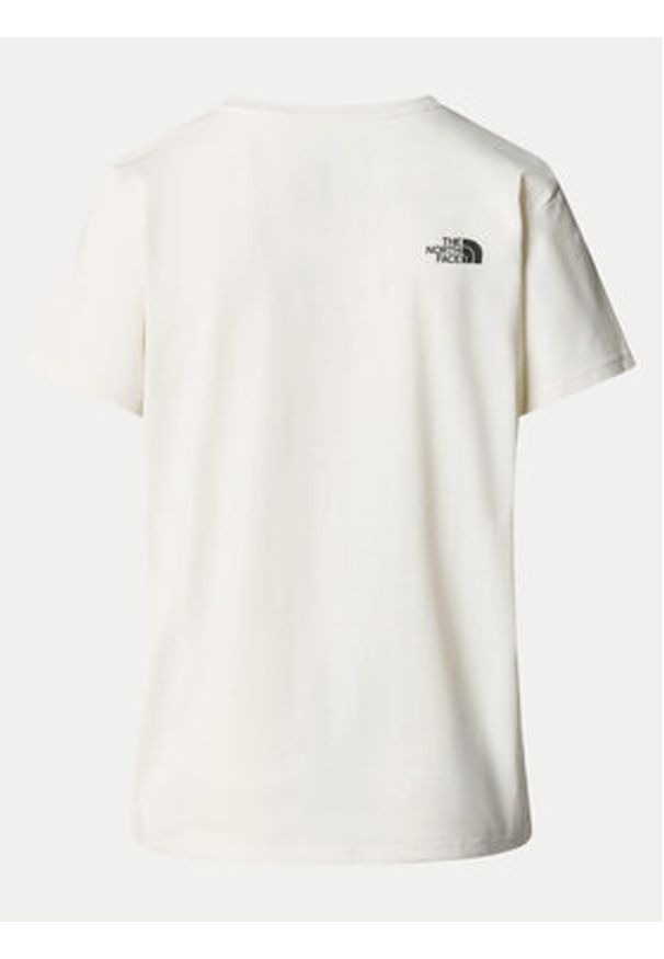 The North Face Koszulka techniczna Foundation Coordinates NF0A882W Écru Regular Fit. Materiał: bawełna