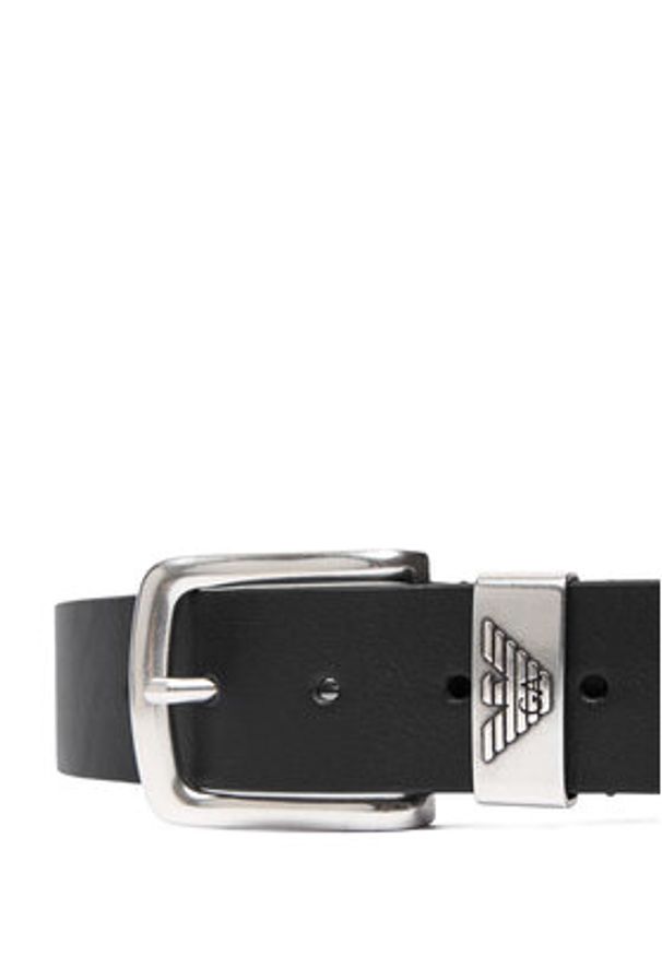 Emporio Armani Pasek Męski Y4S201 YDD6G 80001 Czarny. Kolor: czarny. Materiał: skóra
