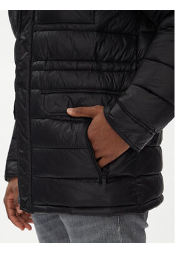 Karl Lagerfeld - KARL LAGERFELD Kurtka przejściowa 505025 553590 Czarny Regular Fit. Typ kołnierza: dekolt w karo. Kolor: czarny. Materiał: syntetyk