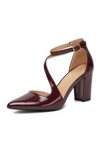 DeeZee Czółenka CEO-CD240149-1 Bordowy. Kolor: czerwony. Materiał: syntetyk, materiał
