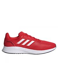 Adidas - Buty do biegania adidas Runfalcon 2.0 M FZ2805 czerwone wielokolorowe. Kolor: czerwony, wielokolorowy. Materiał: guma. Szerokość cholewki: normalna. Sezon: wiosna. Sport: fitness, bieganie