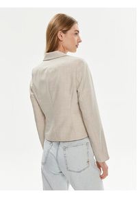 Vero Moda Marynarka Nancy 10304631 Beżowy Slim Fit. Kolor: beżowy. Materiał: syntetyk