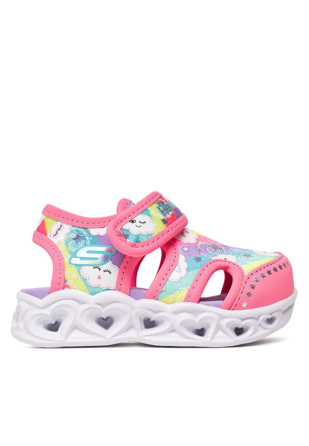 skechers - Sandały Skechers. Kolor: różowy
