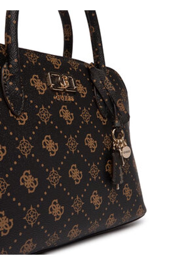 Guess Torebka Emelie Logo HWGP99 28060 Brązowy. Kolor: brązowy. Materiał: skórzane