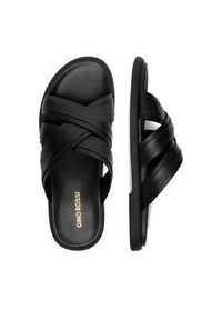 Gino Rossi - GINO ROSSI Klapki CEO-MARCELLO-11 MB Czarny. Kolor: czarny. Materiał: skóra #9