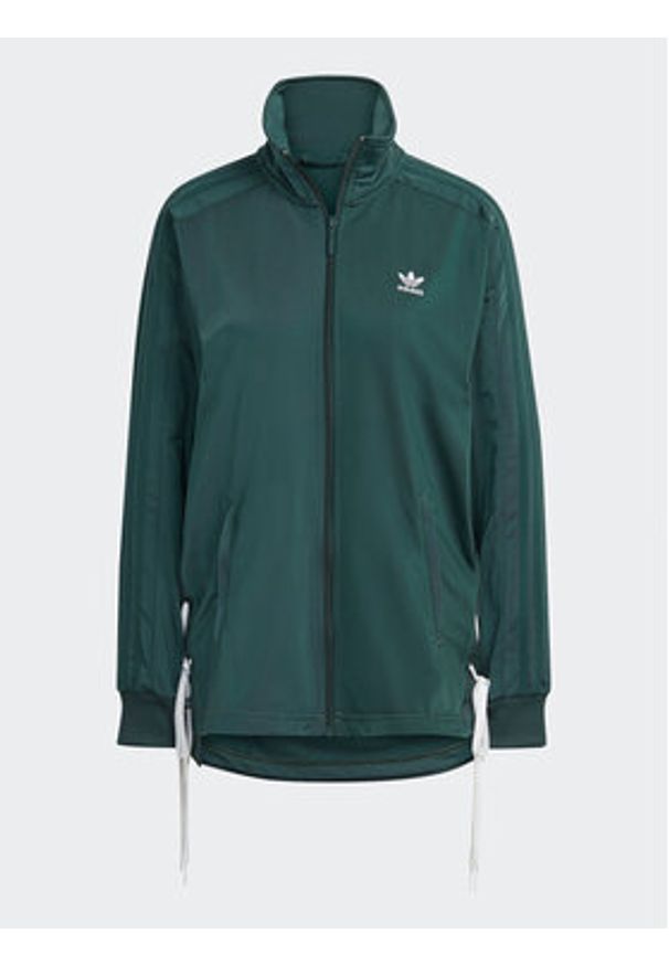 Adidas - adidas Bluza Always Original Laced HK5073 Zielony Relaxed Fit. Kolor: zielony. Materiał: syntetyk
