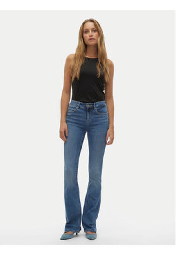 Vero Moda Jeansy Flash 10302478 Niebieski Flared Fit. Kolor: niebieski