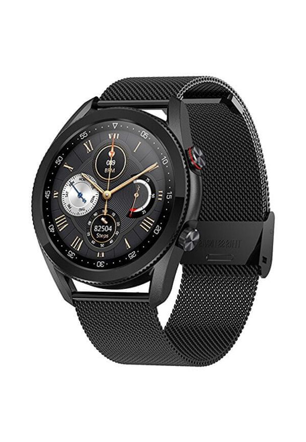 Wotchi Smartwatch W23B - Black Stainless Steel. Rodzaj zegarka: smartwatch. Styl: casual