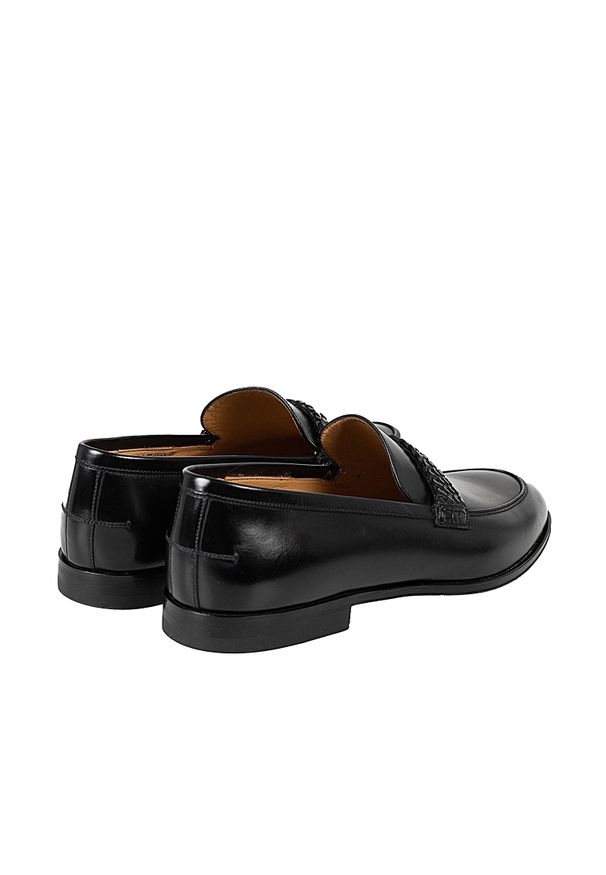Bally Półbuty "Loafers" | 6231408 | Werden | Mężczyzna | Czarny. Zapięcie: bez zapięcia. Kolor: czarny. Materiał: skóra. Wzór: aplikacja