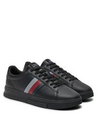 TOMMY HILFIGER - Tommy Hilfiger Sneakersy Supercup Lth Seasonal FM0FM05129 Czarny. Kolor: czarny. Materiał: skóra #6