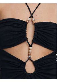 Desigual Sukienka letnia Montpellier 25SWVK55 Czarny Slim Fit. Kolor: czarny. Materiał: wiskoza. Sezon: lato