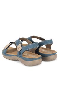 Rieker Sandały 64873-14 Niebieski. Kolor: niebieski. Materiał: syntetyk #3