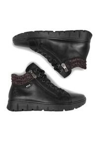 Rieker Trzewiki N1305-00 Czarny. Kolor: czarny. Materiał: skóra #2
