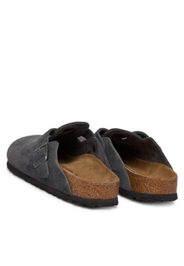 Birkenstock Klapki Canto 1031678 Szary. Kolor: szary. Materiał: zamsz, skóra