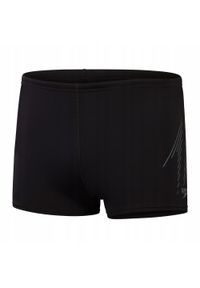 Speedo - Męskie Spodenki Kąpielowe Hyperboom Placement. Kolor: czarny, szary, wielokolorowy. Styl: sportowy
