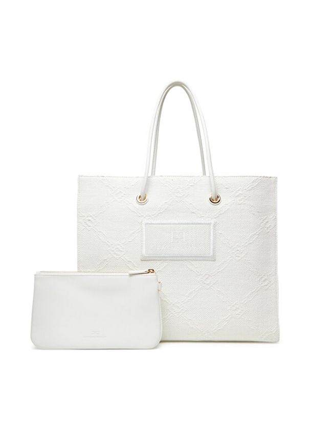 Elisabetta Franchi Torebka BS-82A-52E2-V440 Biały. Kolor: biały