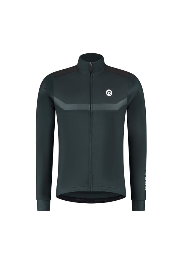 ROGELLI - Koszulka rowerowa męska Rogelli MONO z długim rękawem. Kolor: niebieski. Długość rękawa: długi rękaw. Długość: długie. Sezon: jesień. Sport: kolarstwo, fitness