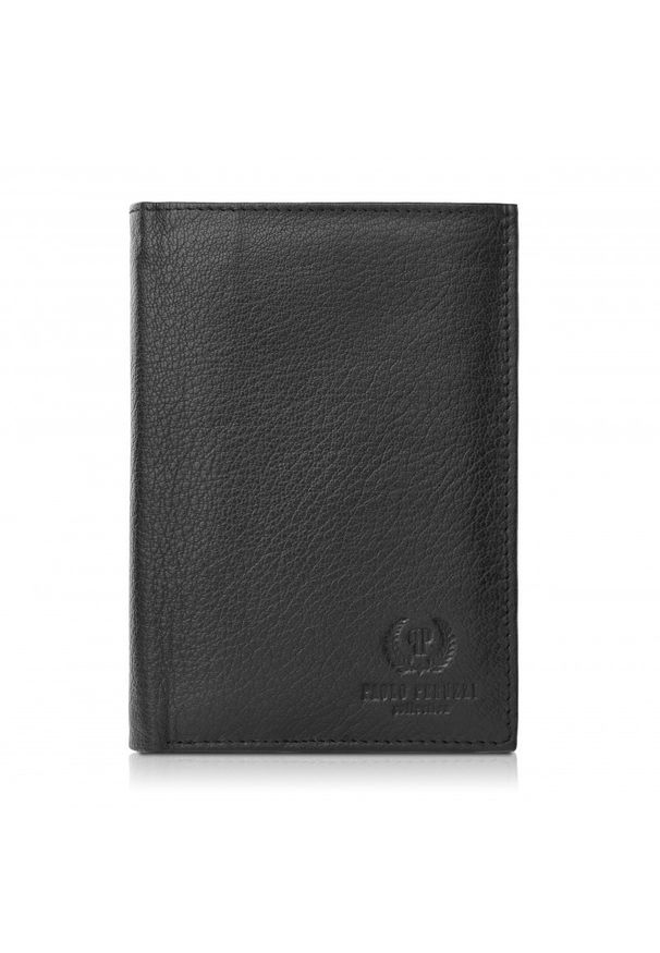 Portfel skórzany PAOLO PERUZZI T-65-BL czarny. Kolor: czarny. Materiał: skóra