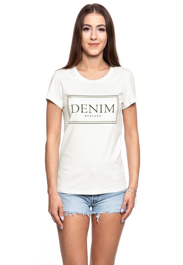 Mustang - MUSTANG T SHIRT DAMSKI Alexia C Print 1009054 2020. Wzór: nadruk