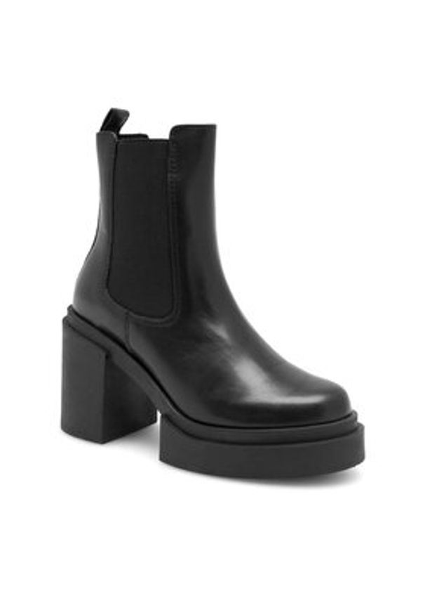 Badura Botki HONDA-01-1 Czarny. Kolor: czarny. Materiał: skóra