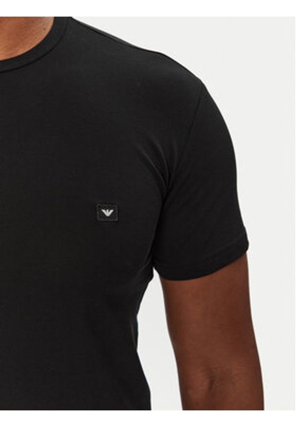 Emporio Armani Underwear T-Shirt EM000379 AF10785 UC001 Czarny Slim Fit. Kolor: czarny. Materiał: bawełna