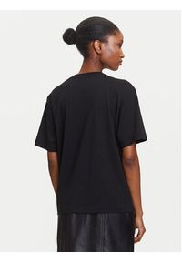Karl Lagerfeld Jeans T-Shirt A3W17094 Czarny Regular Fit. Kolor: czarny. Materiał: syntetyk, bawełna