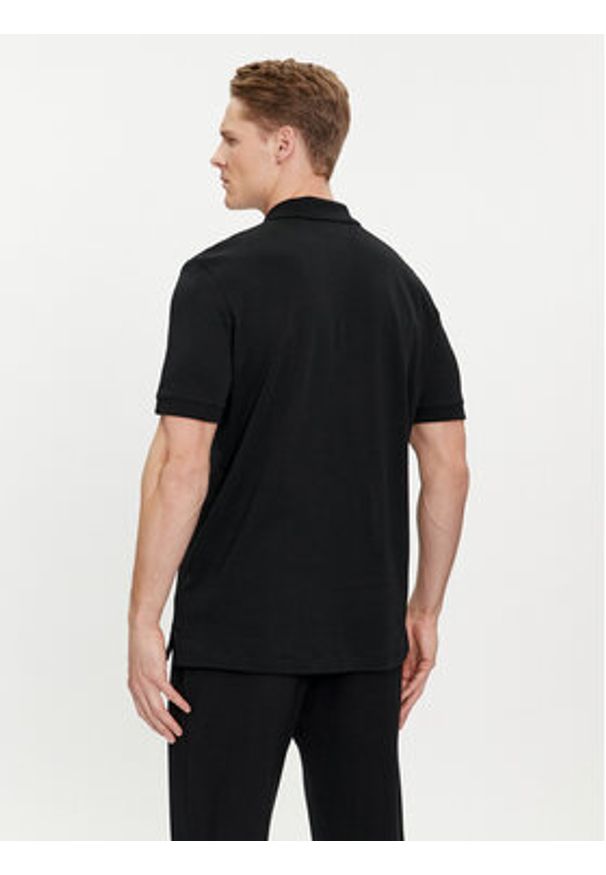 Hugo Polo Dalomino 50511721 Czarny Regular Fit. Typ kołnierza: polo. Kolor: czarny. Materiał: bawełna