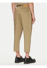 AMI PARIS Spodnie materiałowe HTR121.CO0103 Khaki Oversize. Kolor: brązowy. Materiał: bawełna #5