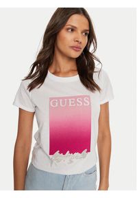 Guess T-Shirt W4BI30 JA914 Biały Regular Fit. Kolor: biały. Materiał: bawełna #3