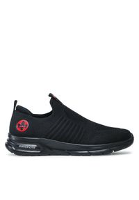 Rieker Sneakersy B7365-00 Czarny. Kolor: czarny. Materiał: materiał