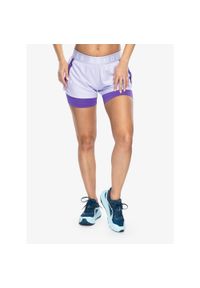 Spodenki treningowe damskie Under Armour Play Up 2-in-1 Shorts. Kolor: fioletowy