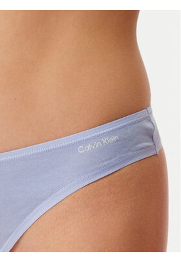 Calvin Klein Underwear Komplet stringów 000QD5250E Kolorowy. Materiał: bawełna. Wzór: kolorowy