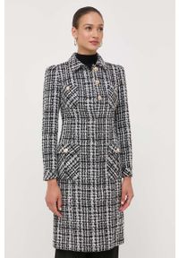 Marciano Guess płaszcz damski kolor czarny przejściowy. Okazja: na co dzień. Kolor: czarny. Styl: casual #1