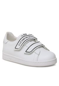 Sneakersy EA7 Emporio Armani XSX100 XOT43 Q306 Full White/Black. Kolor: biały. Materiał: skóra #1
