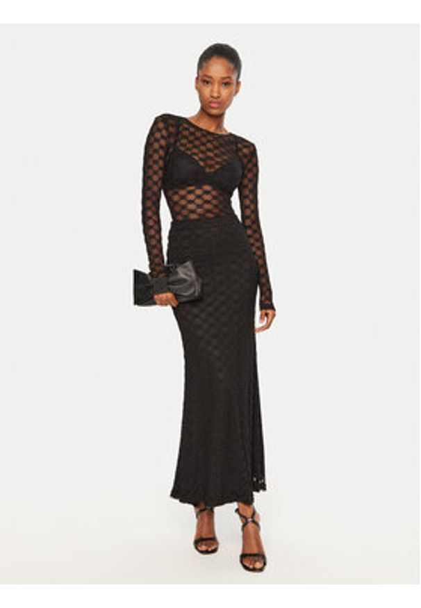 BARDOT - Bardot Bluzka Adoni 59741TB Czarny Slim Fit. Kolor: czarny. Materiał: bawełna, syntetyk