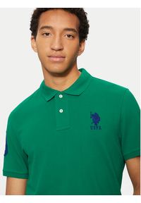 U.S. Polo Assn. Polo MUP3313 Zielony Regular Fit. Typ kołnierza: polo. Kolor: zielony. Materiał: bawełna #4