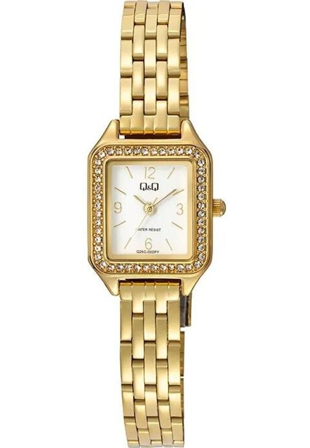 Zegarek damski QQ Q26C-002P złoty. Kolor: złoty