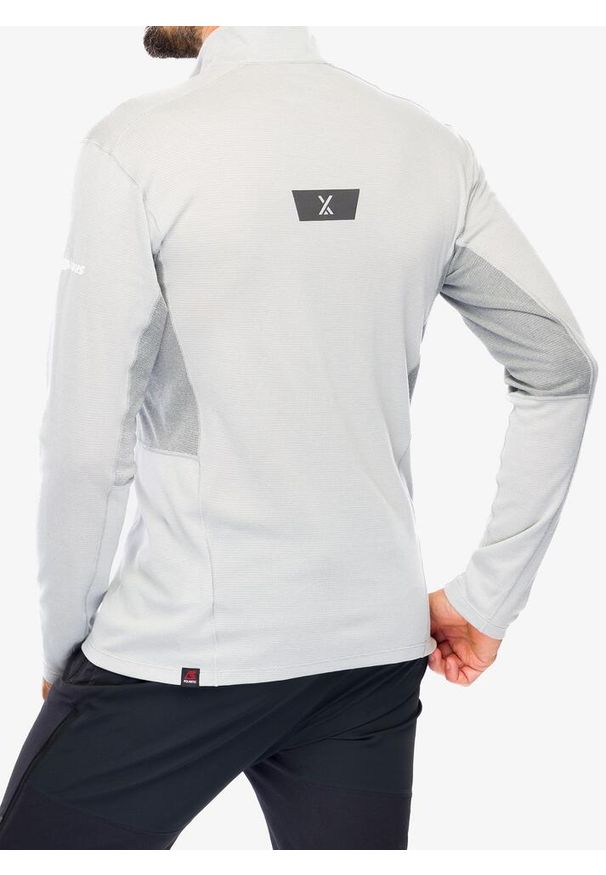Bluza bez kaptura męska Berghaus MTN Guide LS HZ. Typ kołnierza: bez kaptura. Kolor: szary