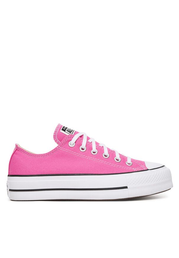 Converse Trampki Chuck Taylor All Star Lift Platform A16104C Różowy. Kolor: różowy. Materiał: materiał. Obcas: na platformie